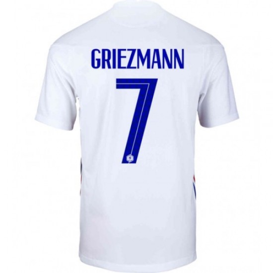 Camisola França Antoine Griezmann 7 Equipamento Segundo Euro 2020 Manga Curta